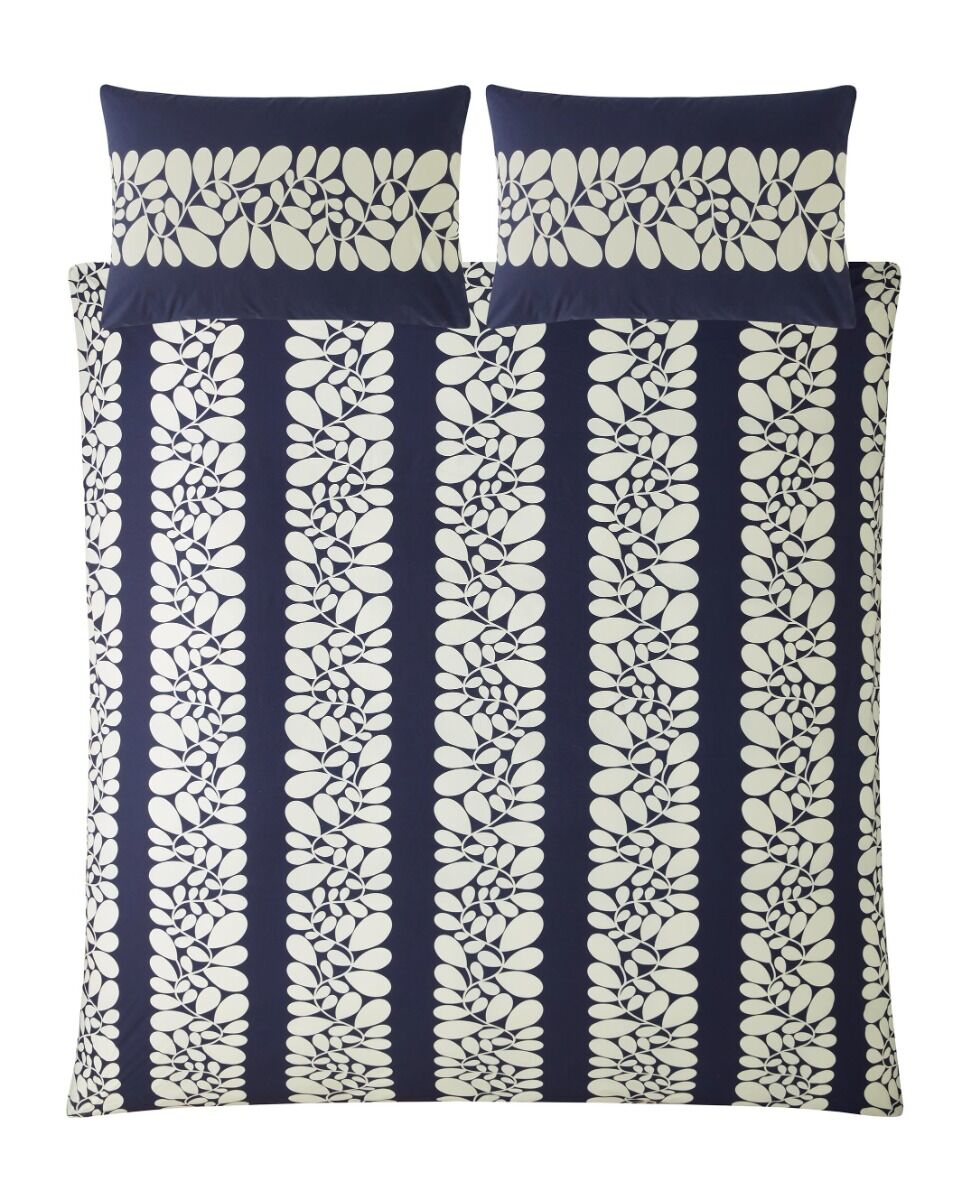 Orla Kiely Sycamore Stripe Duvet Cover Set - Space Blue