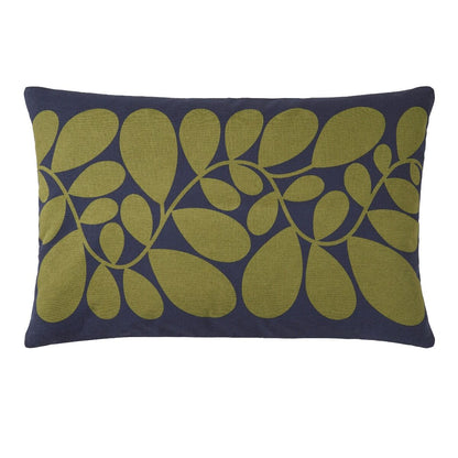 Orla Kiely Sycamore Stripe Filled Cushion - Space Blue/Olive