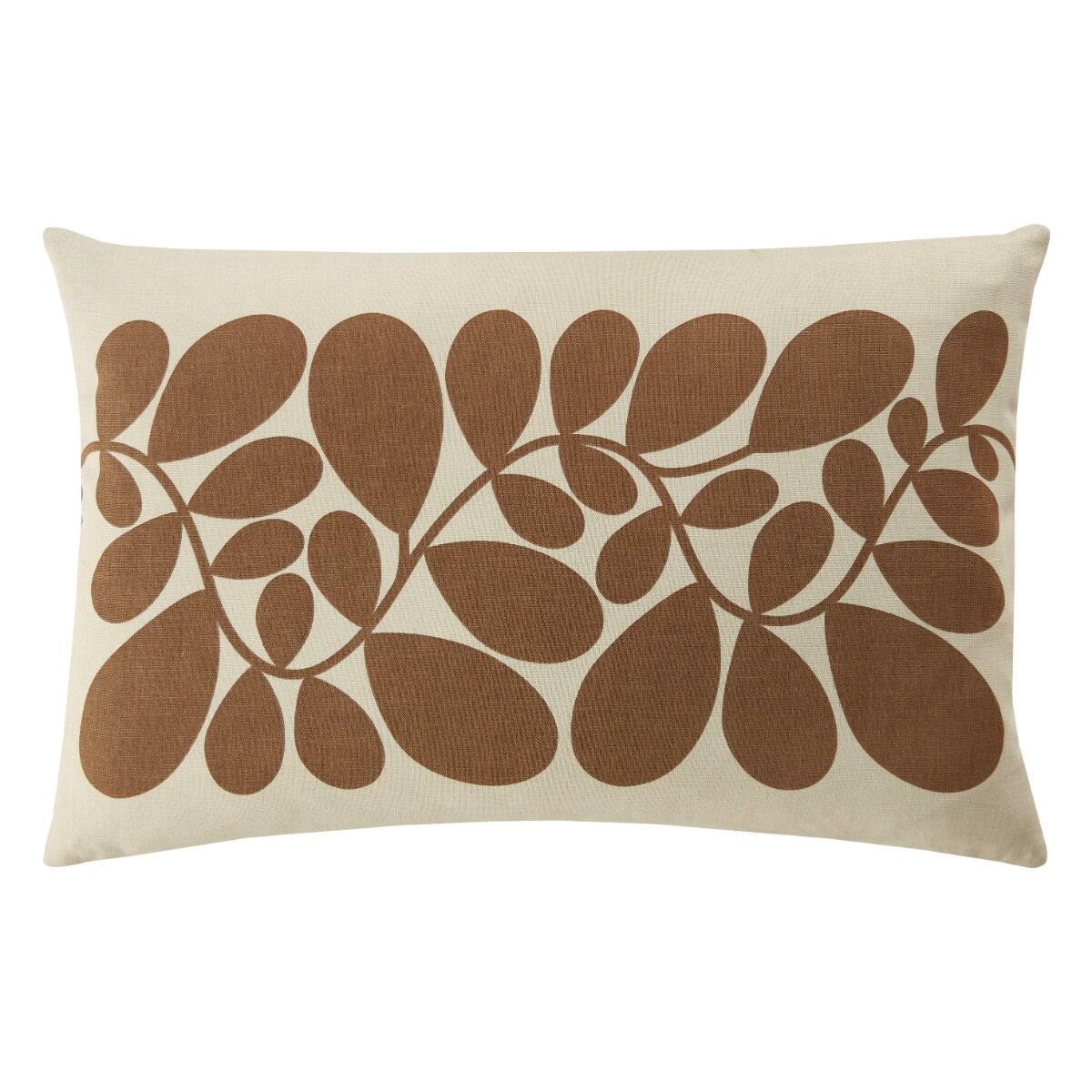 Orla Kiely Sycamore Stripe Filled Cushion - Coffee