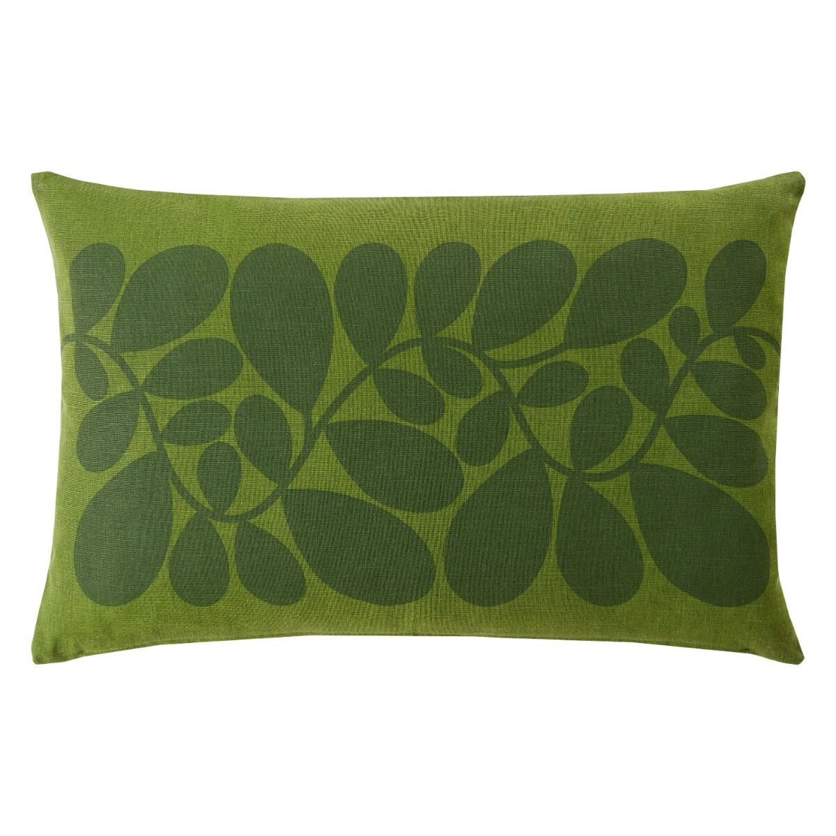 Orla Kiely Sycamore Stripe Filled Cushion - Dill Green