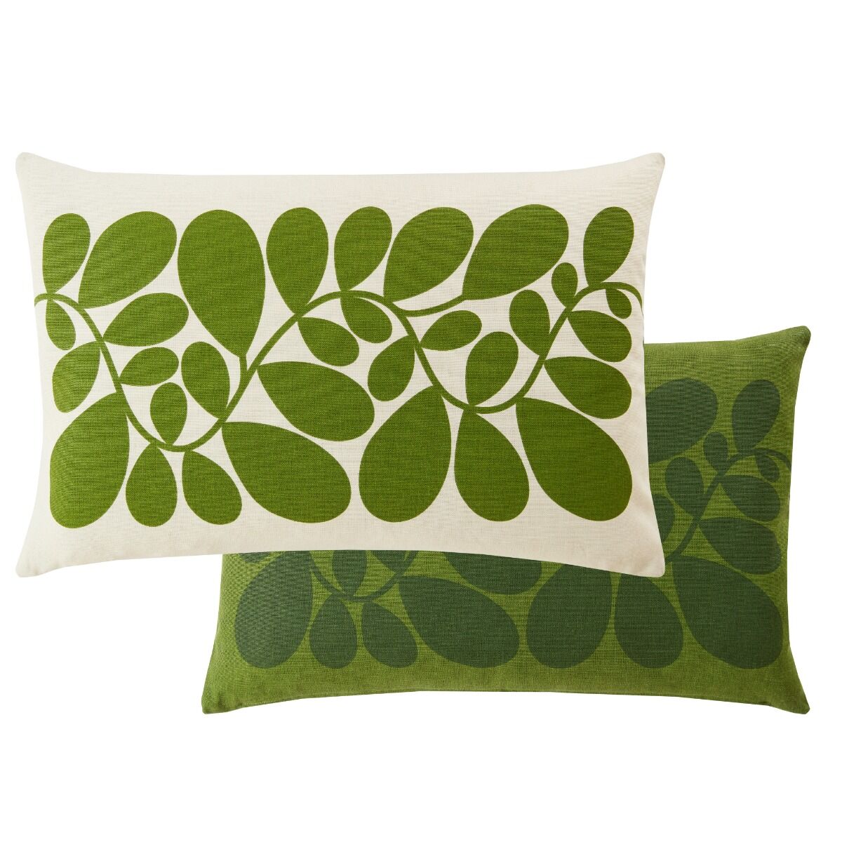Orla Kiely Sycamore Stripe Filled Cushion - Dill Green