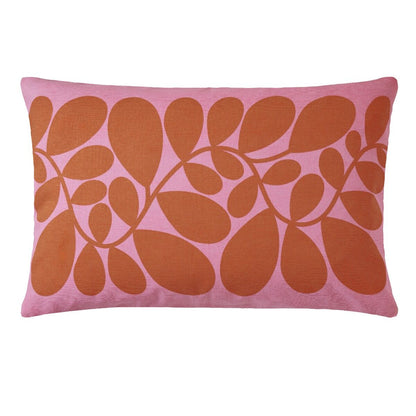 Orla Kiely Sycamore Stripe Filled Cushion - Tomato/Pink