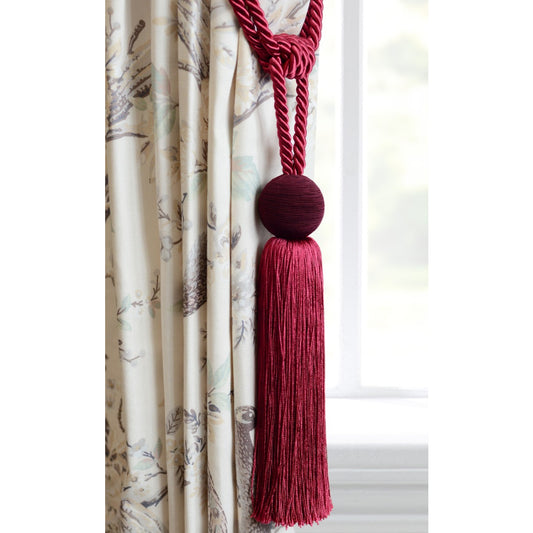 Laura Ashley Theodora Tassel Tieback - Cranberry