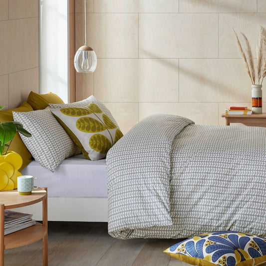 Orla Kiely Tiny Stem Duvet Cover Set - Light Cool Grey