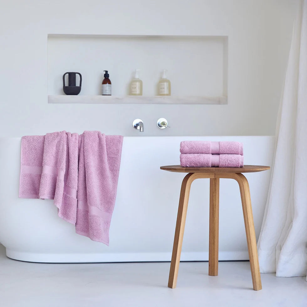 Torres Novas Almonda Bath Towels - Old Pink