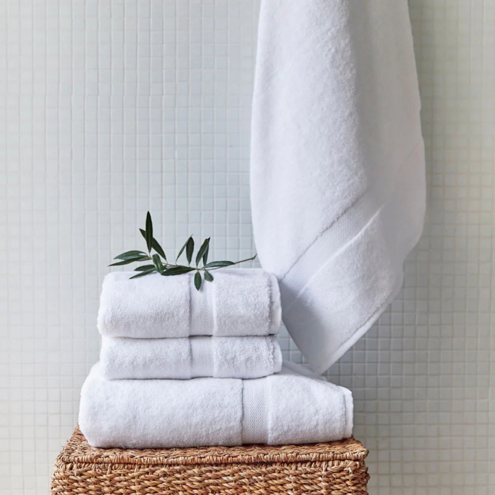 Torres Novas Almonda Bath Towels - White