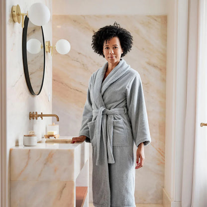 Torres Novas Bathrobe - Silver Grey