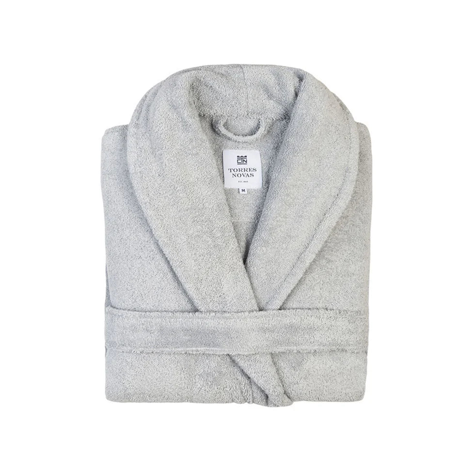 Torres Novas Bathrobe - Silver Grey