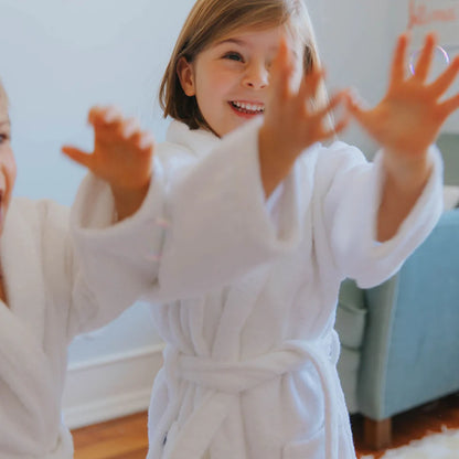 Torres Novas Kids Bathrobe - White