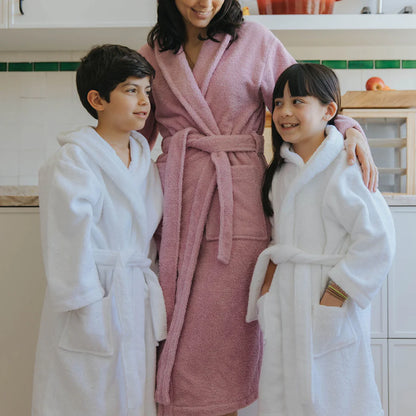 Torres Novas Kids Bathrobe - White