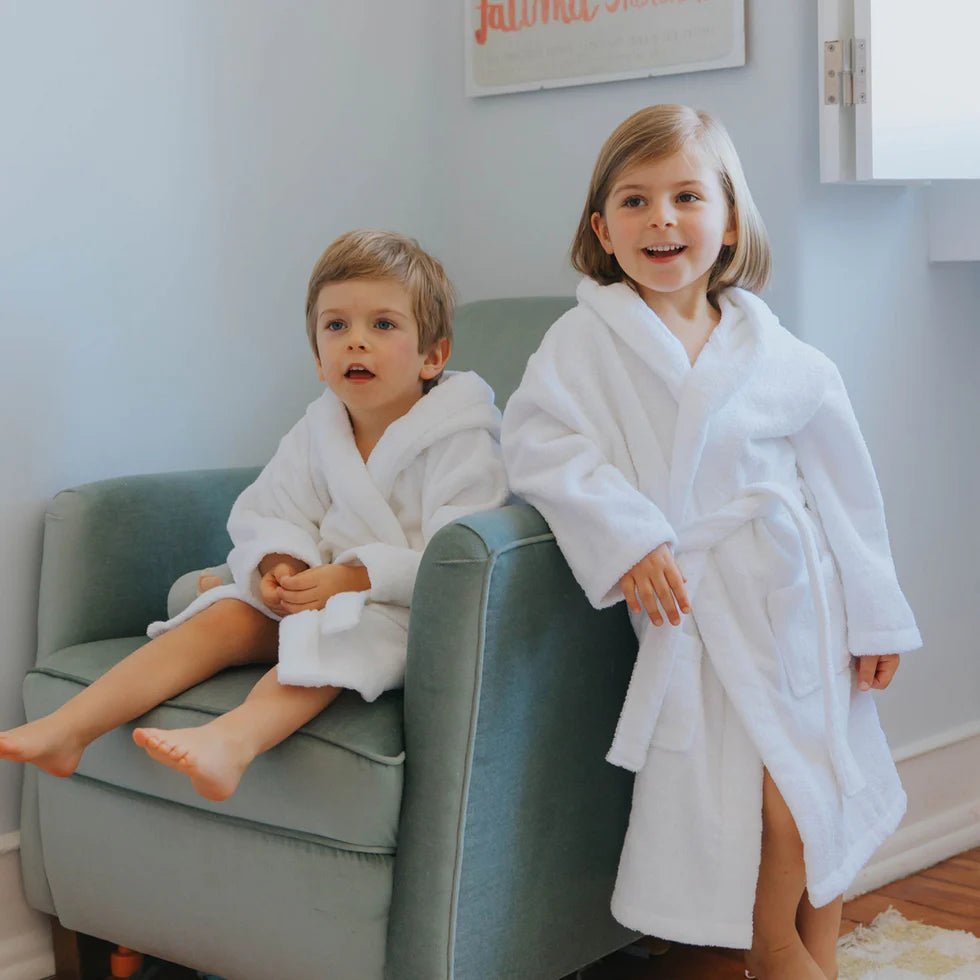 Torres Novas Kids Bathrobe - White