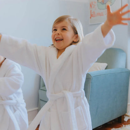 Torres Novas Kids Bathrobe - White