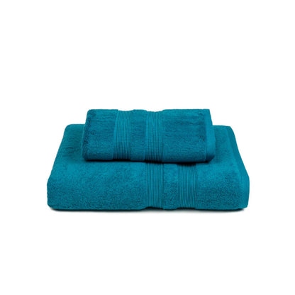 Torres Novas Elegance Bath Towels - Petroleum Blue