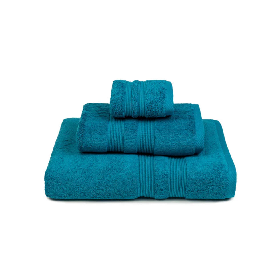 Torres Novas Elegance Bath Towels - Petroleum Blue
