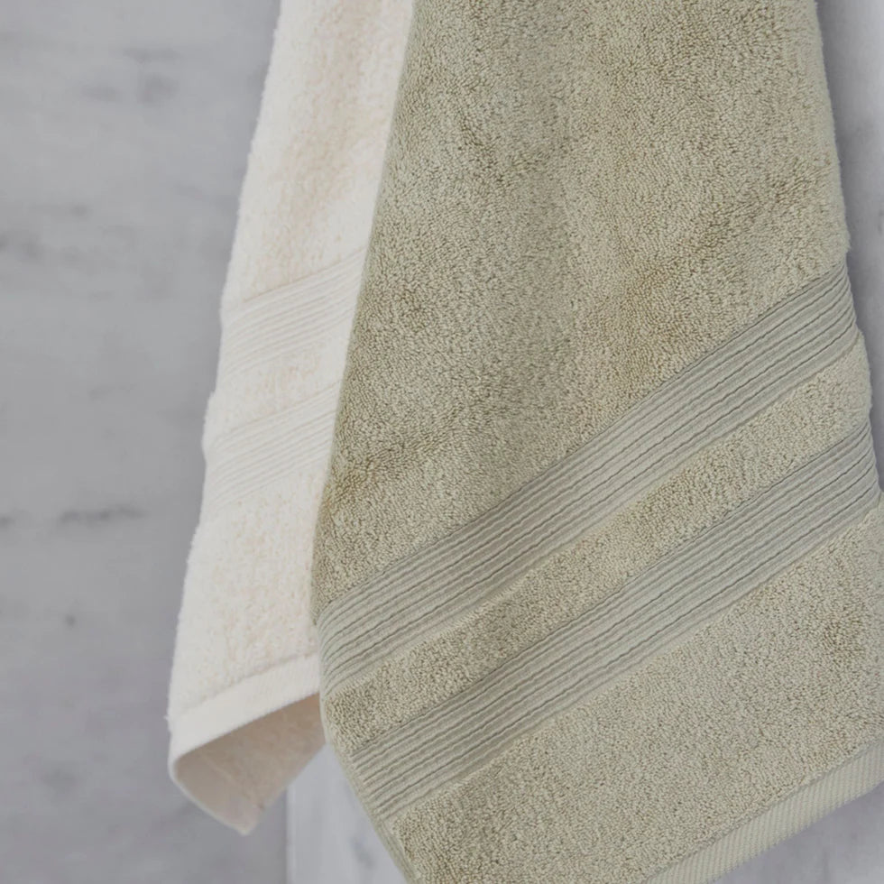 Torres Novas Elegance Bath Towels - Khaki Green