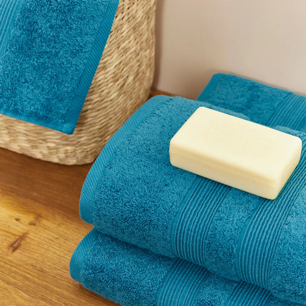 Torres Novas Elegance Bath Towels - Petroleum Blue