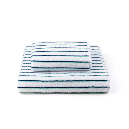 Torres Novas Lima Bath Towels - Blue With Green