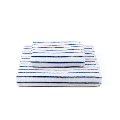 Torres Novas Lima Bath Towels - Blue With Grey