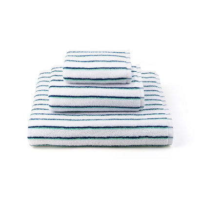 Torres Novas Lima Bath Towels - Blue With Green