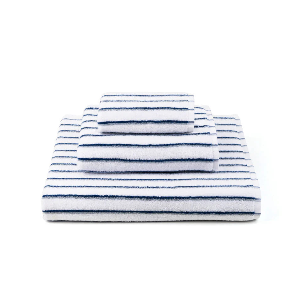 Torres Novas Lima Bath Towels - Blue With Grey