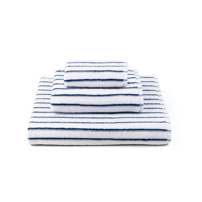 Torres Novas Lima Bath Towels - Blue With Grey