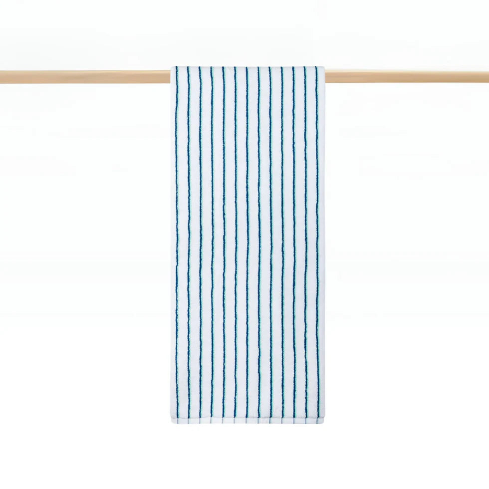 Torres Novas Lima Bath Towels - Blue With Green