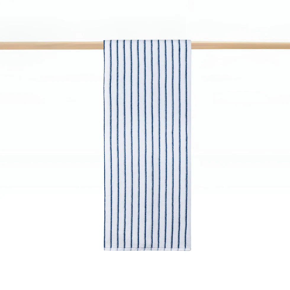 Torres Novas Lima Bath Towels - Blue With Grey
