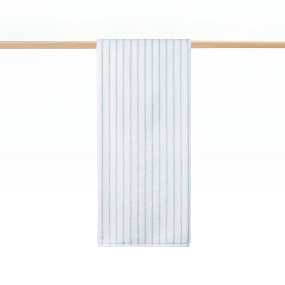 Torres Novas Lima Bath Towels - Pink With Green