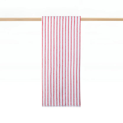 Torres Novas Lima Bath Towels - Pink With Red