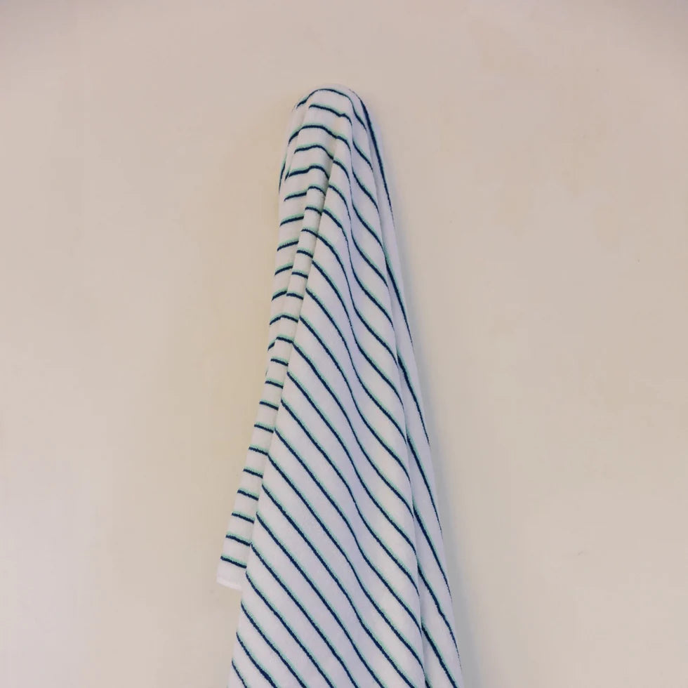 Torres Novas Lima Bath Towels - Blue With Green