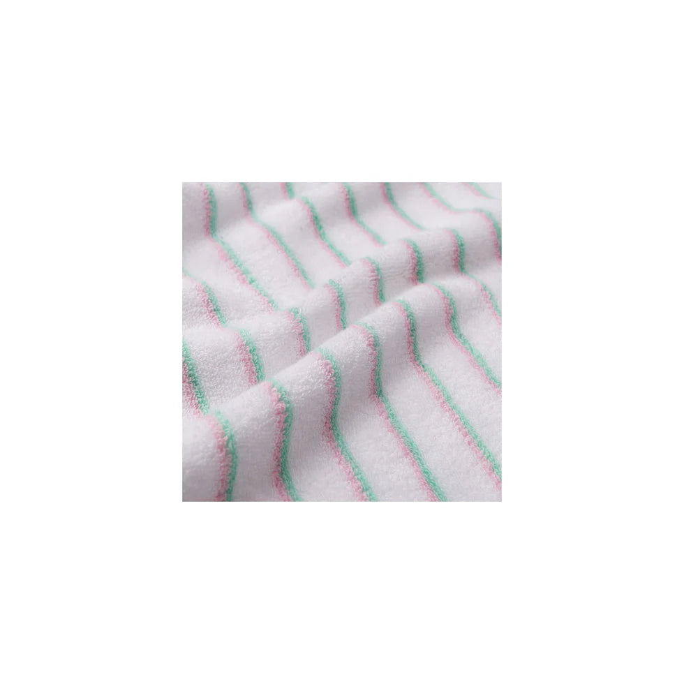 Torres Novas Lima Bath Towels - Pink With Green