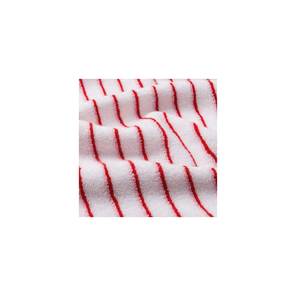 Torres Novas Lima Bath Towels - Pink With Red