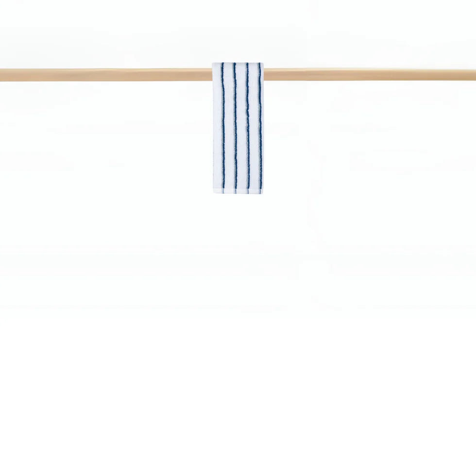 Torres Novas Lima Bath Towels - Blue With Grey