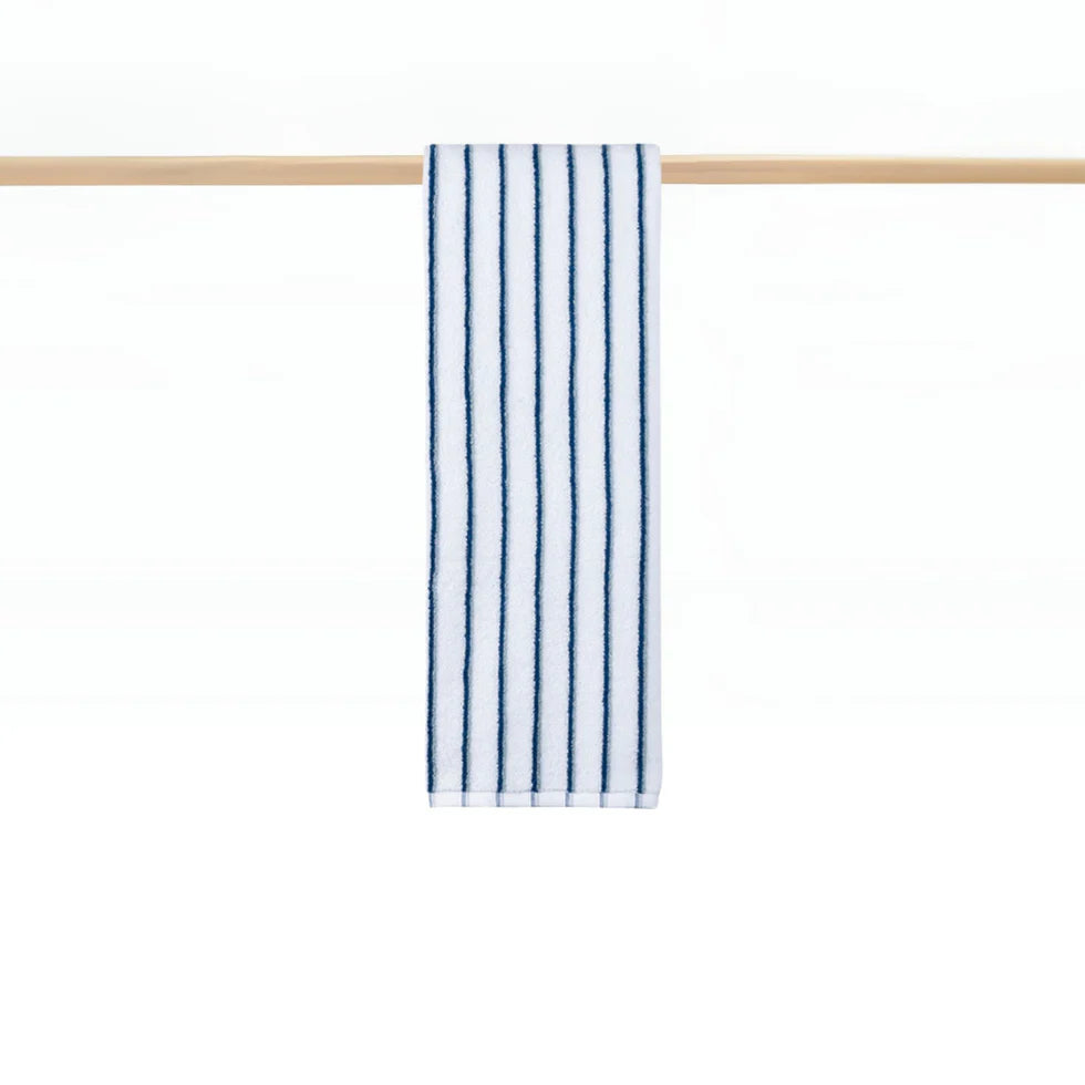 Torres Novas Lima Bath Towels - Blue With Grey