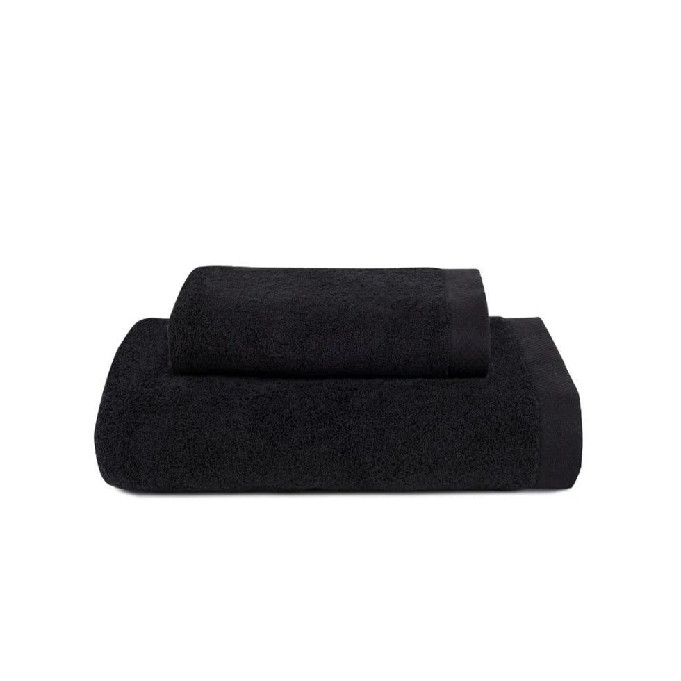 Torres Novas Luxus Bath Towels - Caviar Black