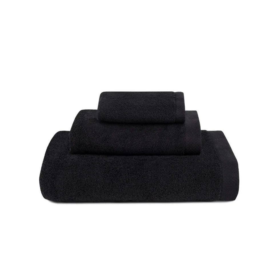 Torres Novas Luxus Bath Towels - Caviar Black