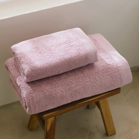 Torres Novas Luxus Bath Towels - Old Pink