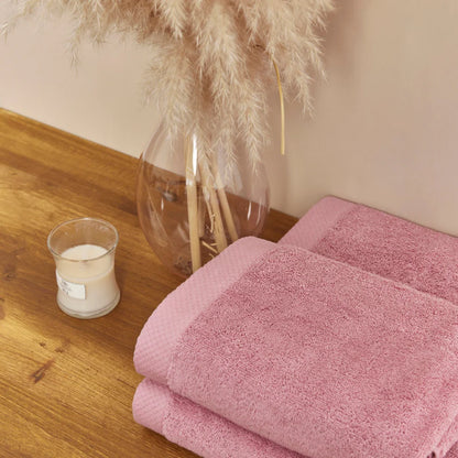 Torres Novas Luxus Bath Towels - Old Pink