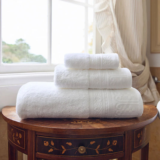 Torres Novas Piazza Bath Towels - White