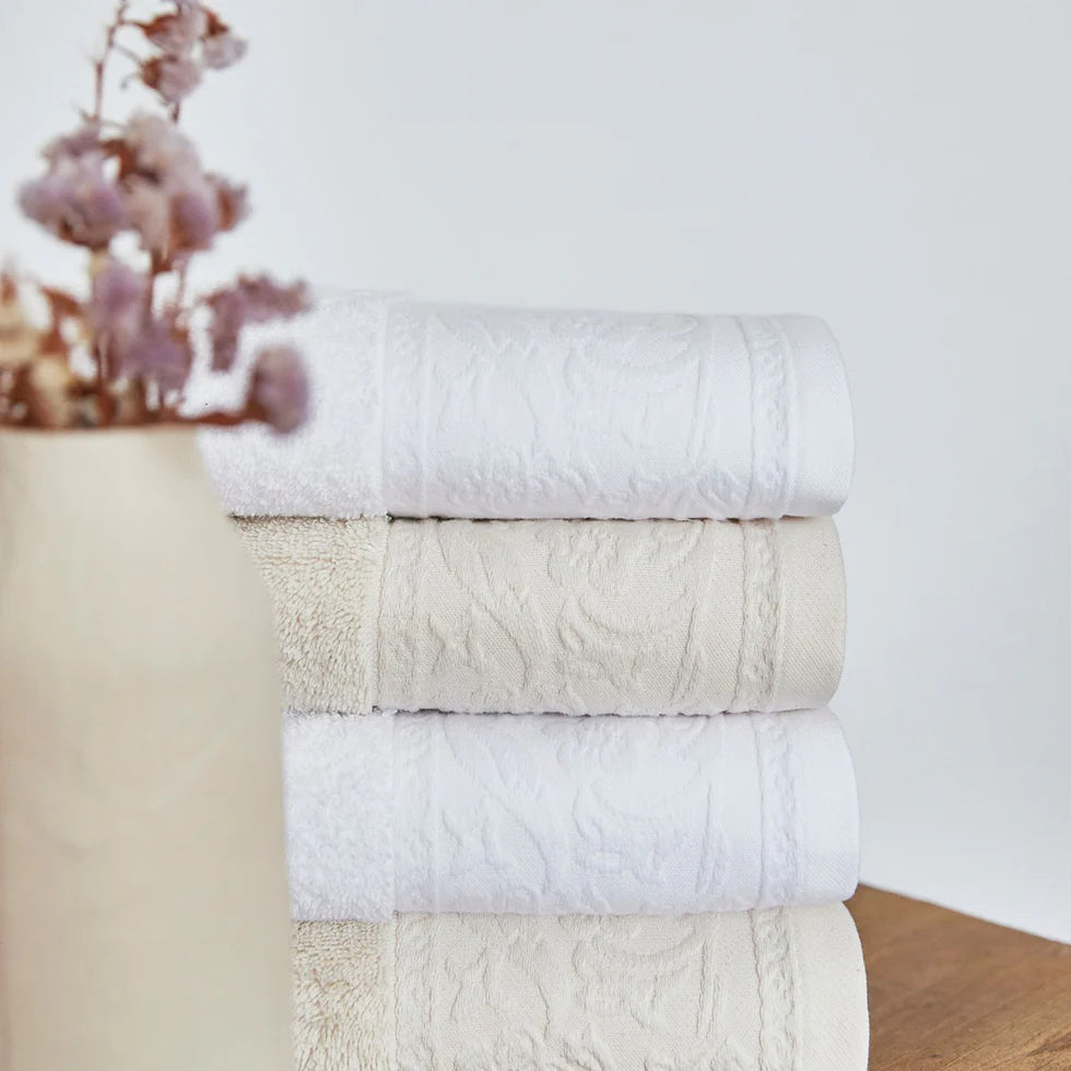 Torres Novas Royale Bath Towels - White