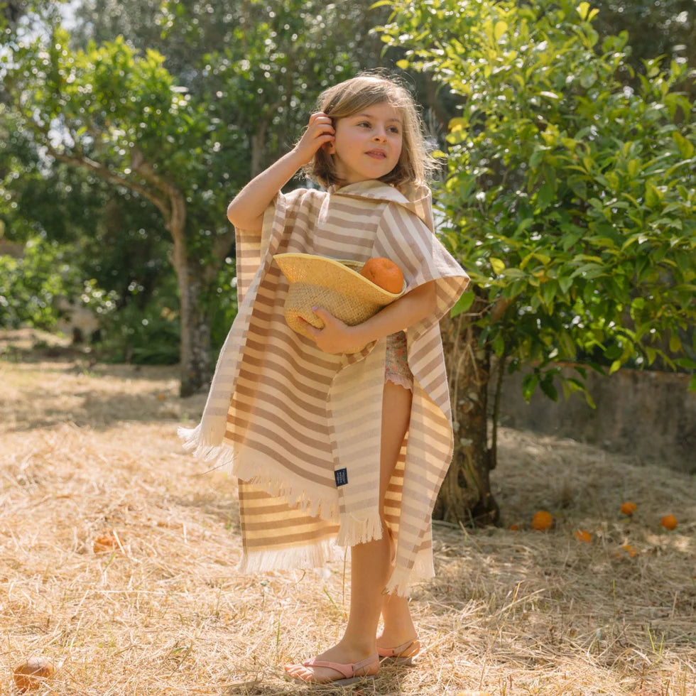 Torres Novas Barra Beach Poncho - Beige