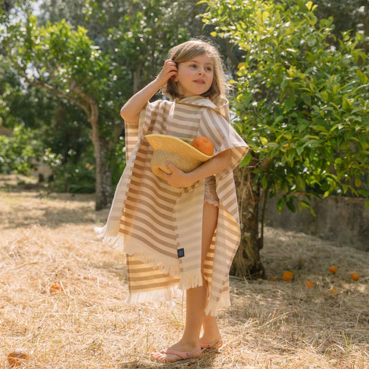 Torres Novas Barra Beach Poncho - Beige