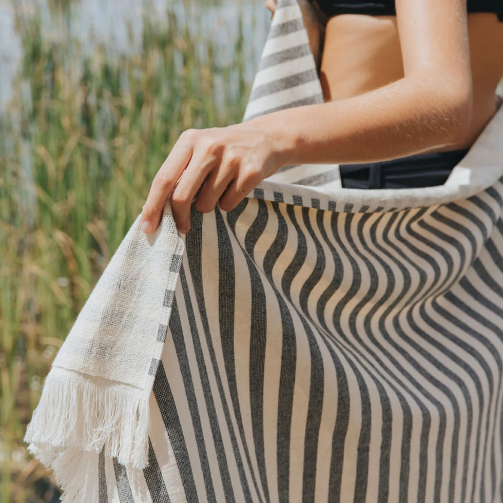 Torres Novas Barra Beach Towels - Black