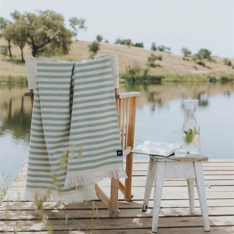 Torres Novas Barra Beach Towels - Green