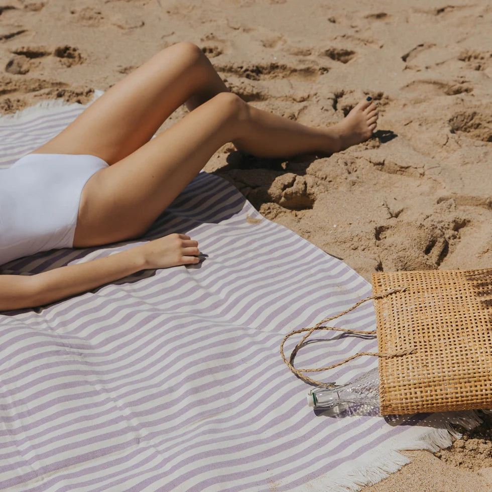 Torres Novas Barra Beach Towels - Lavender