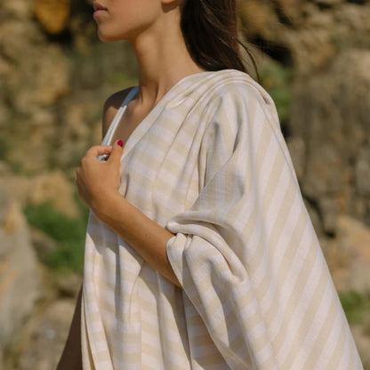 Torres Novas Barra Beach Towels - White