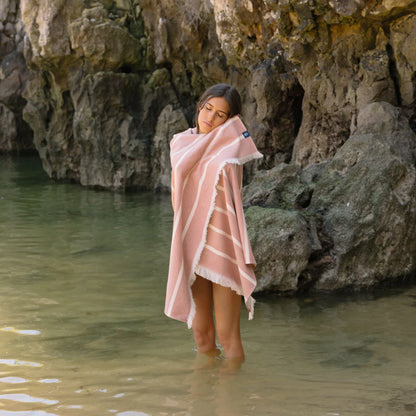 Torres Novas Belém Beach Towel - Terracotta