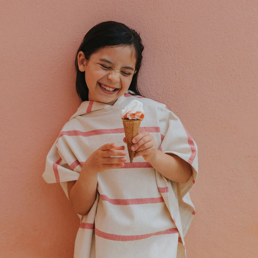 Torres Novas Boa-Nova Beach Poncho - Red