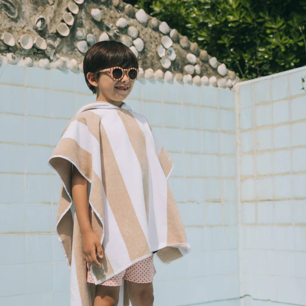 Torres Novas Gibalta Kids Beach Poncho - Beige
