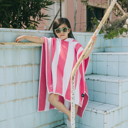 Torres Novas Gibalta Kids Beach Poncho - Pink